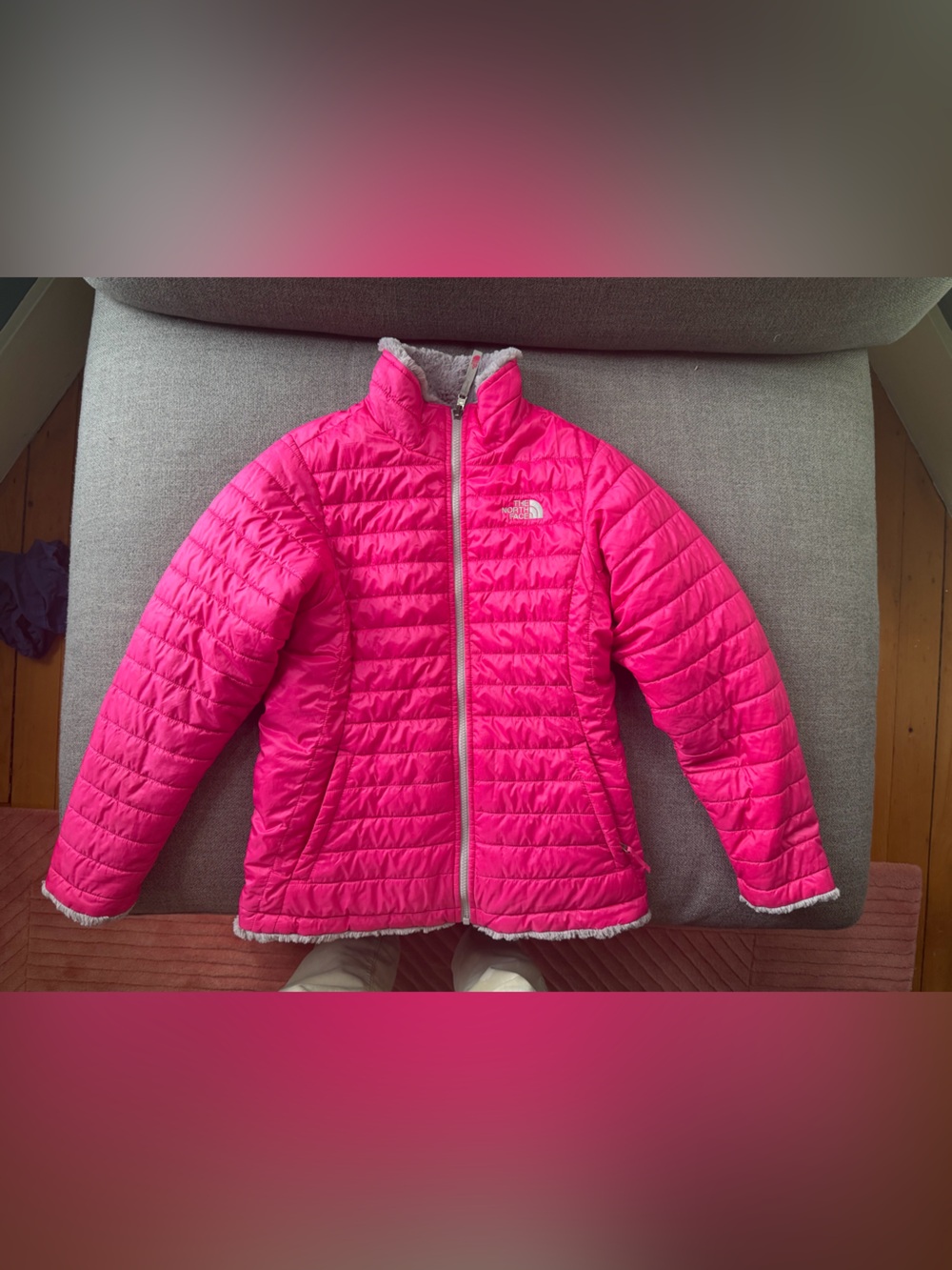 The North Face reversable Quilted Puffer Jacket for XL big kid (or XS adult)